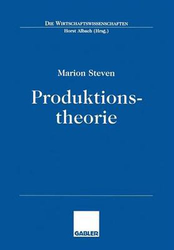 Cover image for Produktionstheorie