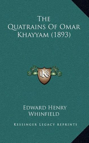 Cover image for The Quatrains of Omar Khayyam (1893)