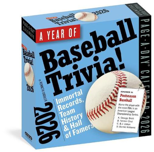 Cover image for Year of Baseball Trivia Page-A-Day (R) Calendar 2026