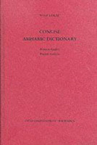 Cover image for Concise Amharic Dictionary: Amharic-English & English-Amharic