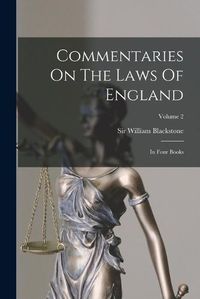 Cover image for Commentaries On The Laws Of England