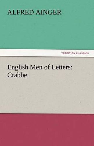 Cover image for English Men of Letters: Crabbe