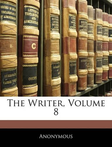 Cover image for The Writer, Volume 8