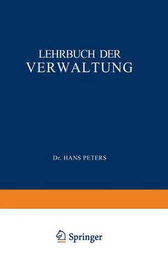 Lehrbuch der Verwaltung