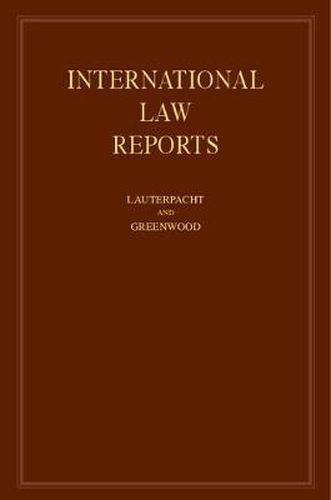 Cover image for International Law Reports: Volume 125