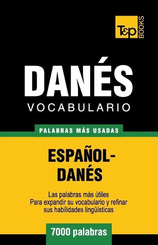 Cover image for Vocabulario espanol-danes - 7000 palabras mas usadas