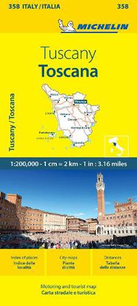 Cover image for Toscana - Michelin Local Map 358