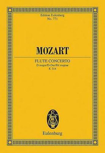 Cover image for Flute Concerto In D Major K 314