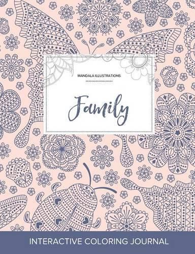 Cover image for Adult Coloring Journal: Family (Mandala Illustrations, Ladybug)