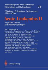 Cover image for Acute Leukemias II: Prognostic Factors and Treatment Strategies