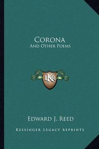 Cover image for Corona: And Other Poems