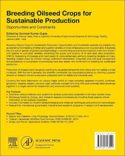 Cover image for Breeding Oilseed Crops for Sustainable Production: Opportunities and Constraints