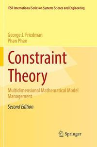 Cover image for Constraint Theory: Multidimensional Mathematical Model Management