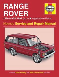 Cover image for Range Rover V8 Petrol: 70-92