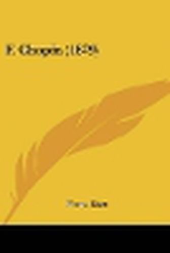 Cover image for F. Chopin (1879)