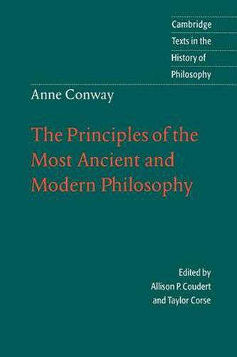 Cover image for Anne Conway: The Principles of the Most Ancient and Modern Philosophy