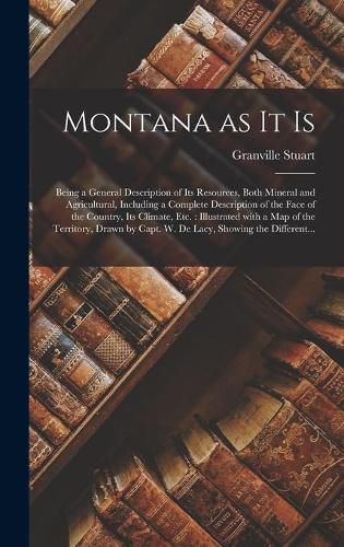 Cover image for Montana as It is [microform]