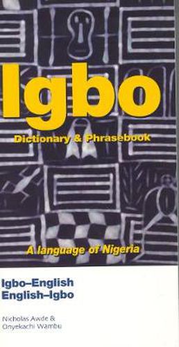 Cover image for Igbo-English / English-Igbo Dictionary & Phrasebook