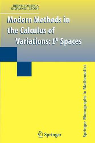 Cover image for Modern Methods in the Calculus of Variations: L^p Spaces