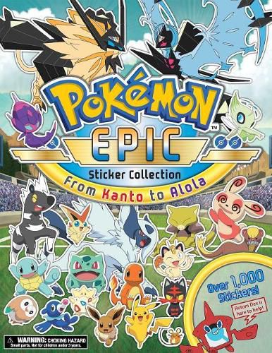 Cover image for Pokemon Epic Sticker Collection: From Kanto to Alola