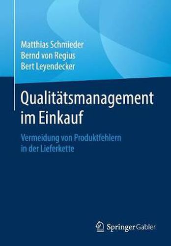 Cover image for Qualitatsmanagement Im Einkauf: Vermeidung Von Produktfehlern in Der Lieferkette
