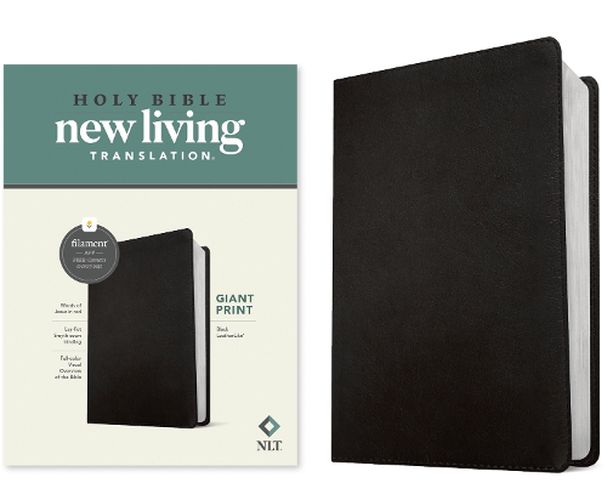 Cover image for NLT Giant Print Bible, Filament-Enabled Edition (Leatherlike, Black, Red Letter)