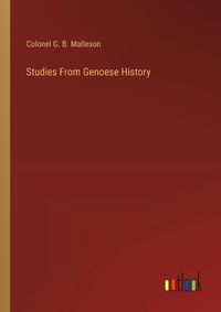 Cover image for Studies From Genoese History