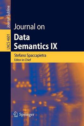Cover image for Journal on Data Semantics IX