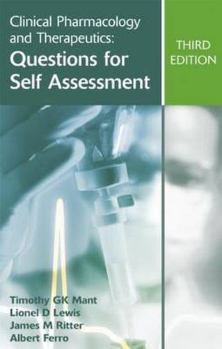 Cover image for Clinical Pharmacology and Therapeutics: Questions for Self Assessment, Third edition