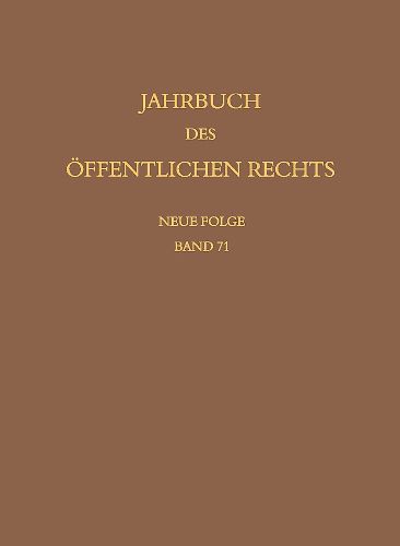 Cover image for Jahrbuch des oeffentlichen Rechts der Gegenwart. Neue Folge