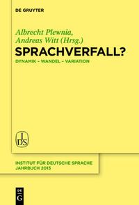 Cover image for Sprachverfall?