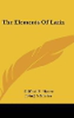 Cover image for The Elements of Latin