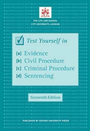 Cover image for Test Yourself in Evidence, Civil Procedure, Criminal Procedure & Sentencing