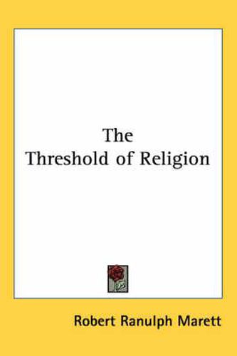 The Threshold of Religion