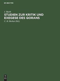 Cover image for Studien zur Kritik und Exegese des Qorans