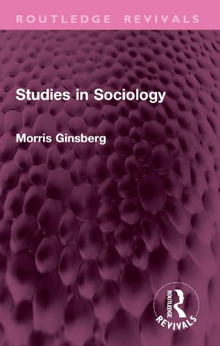 Cover image for Studies in Sociology