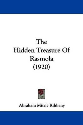 Cover image for The Hidden Treasure of Rasmola (1920)