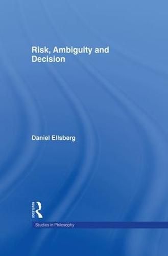 Cover image for Risk, Ambiguity and Decision