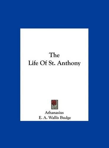 Cover image for The Life of St. Anthony