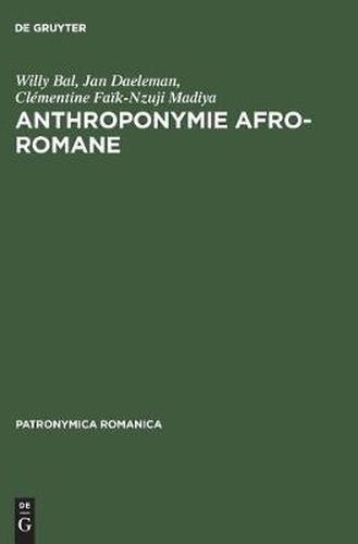 Cover image for Anthroponymie afro-romane