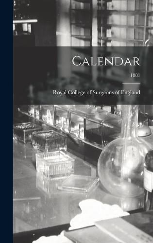 Cover image for Calendar; 1881