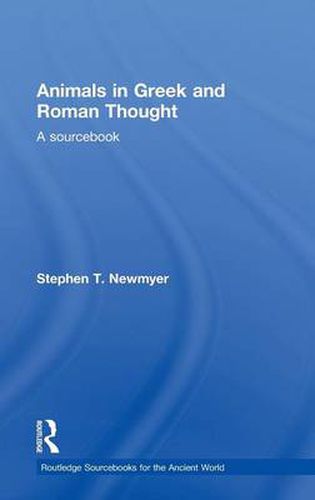 Cover image for Animals in Greek and Roman Thought: A Sourcebook