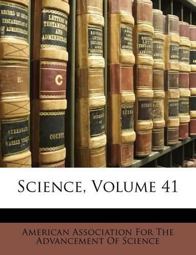 Cover image for Science, Volume 41