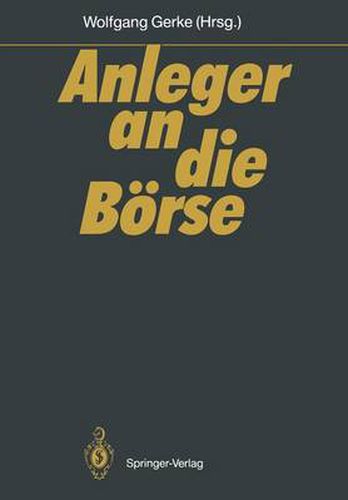 Cover image for Anleger an die Borse