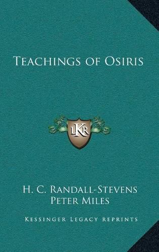 Cover image for Teachings of Osiris