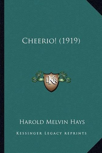 Cover image for Cheerio! (1919)