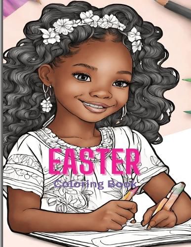 Cover image for Easter Coloring Book for African American Girls