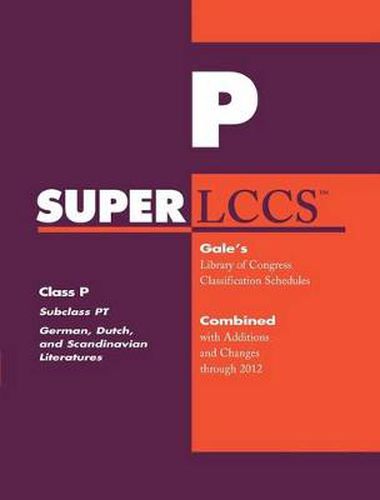 Cover image for SUPERLCCS 2012: Subclass PT: German Literature