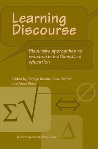 Cover image for Learning Discourse: Discursive approaches to research in mathematics education