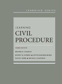 Cover image for Learning Civil Procedure
